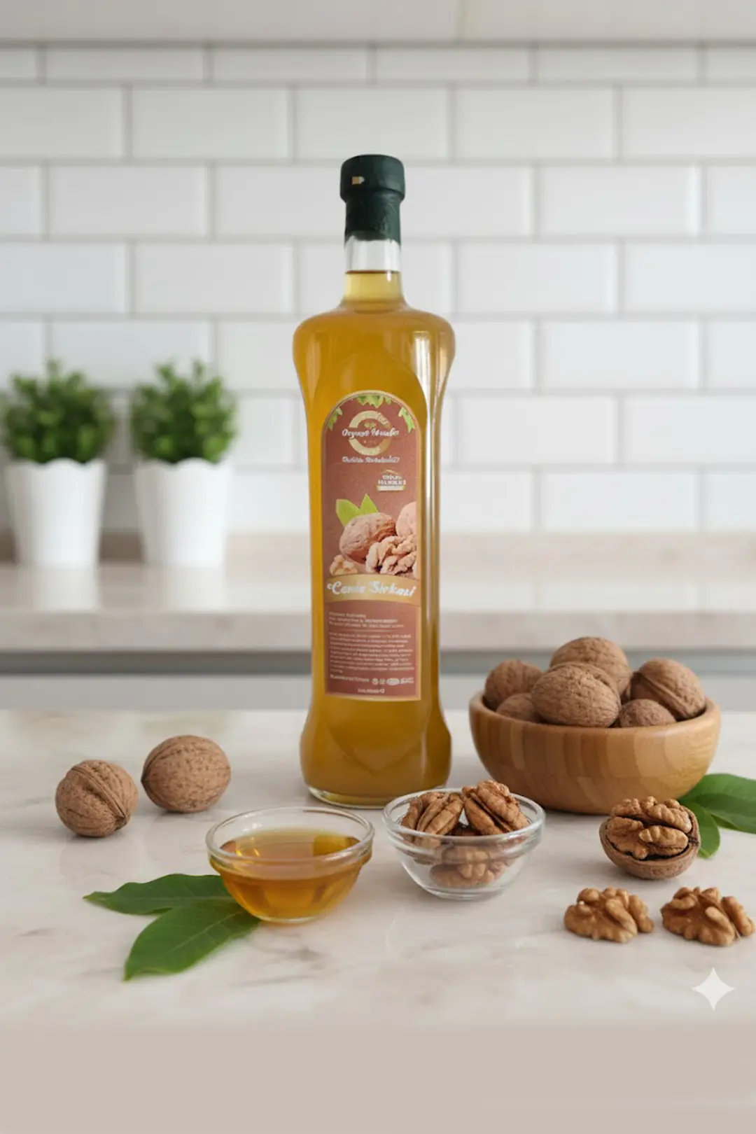 Ceviz Sirkesi 1000ml  Organik